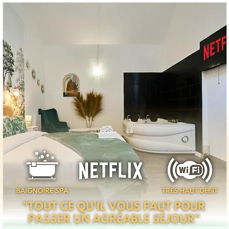 Apartment Ng Prestige - Balneo - Tv - Netflix - Wifi - Cour Roubaix